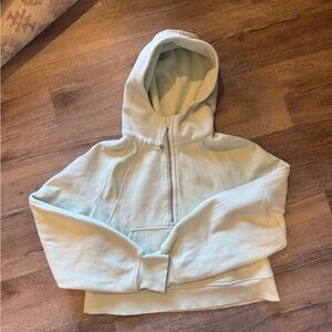 Lululemon Athletica Scuba Half-Zip Cropped Hoodie Women’s XS/S Delicate Mint